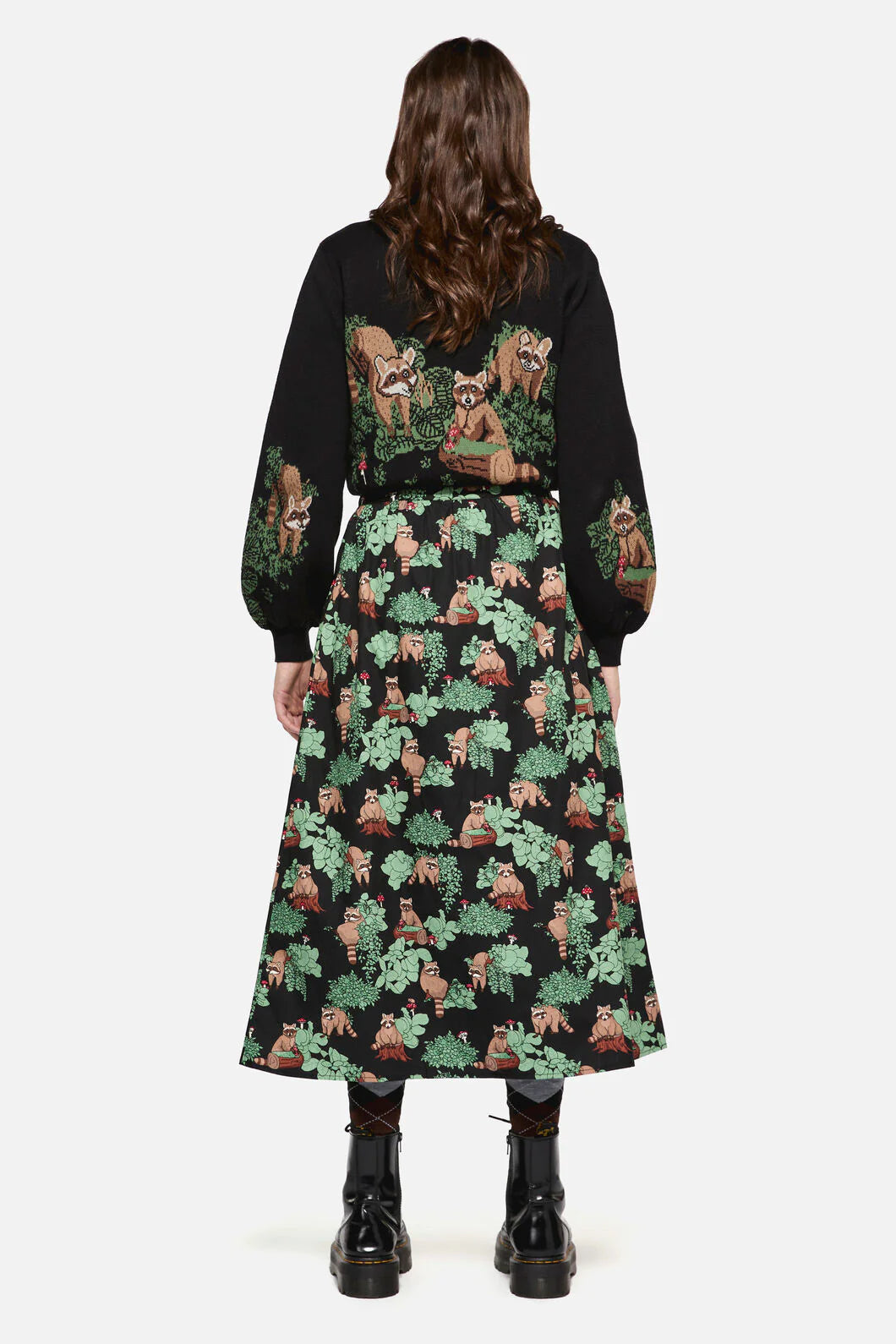 Haus of Raccoon Midi Skirt - one left! Size 3XL