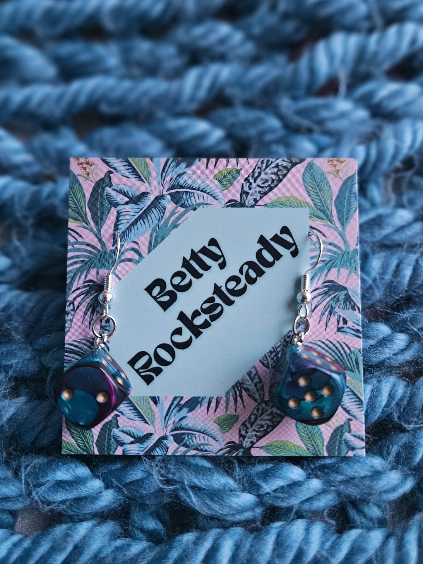 Single Dice Drop Earrings