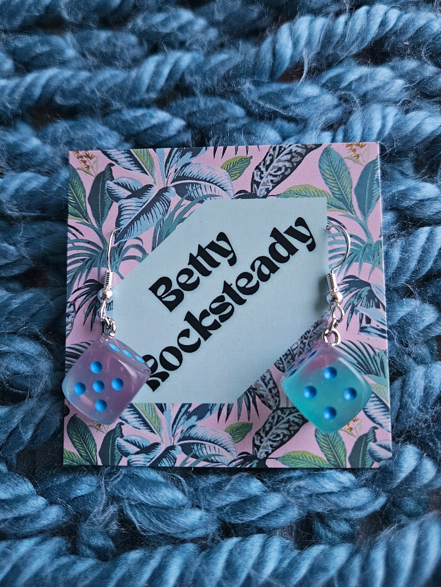 Single Dice Drop Earrings