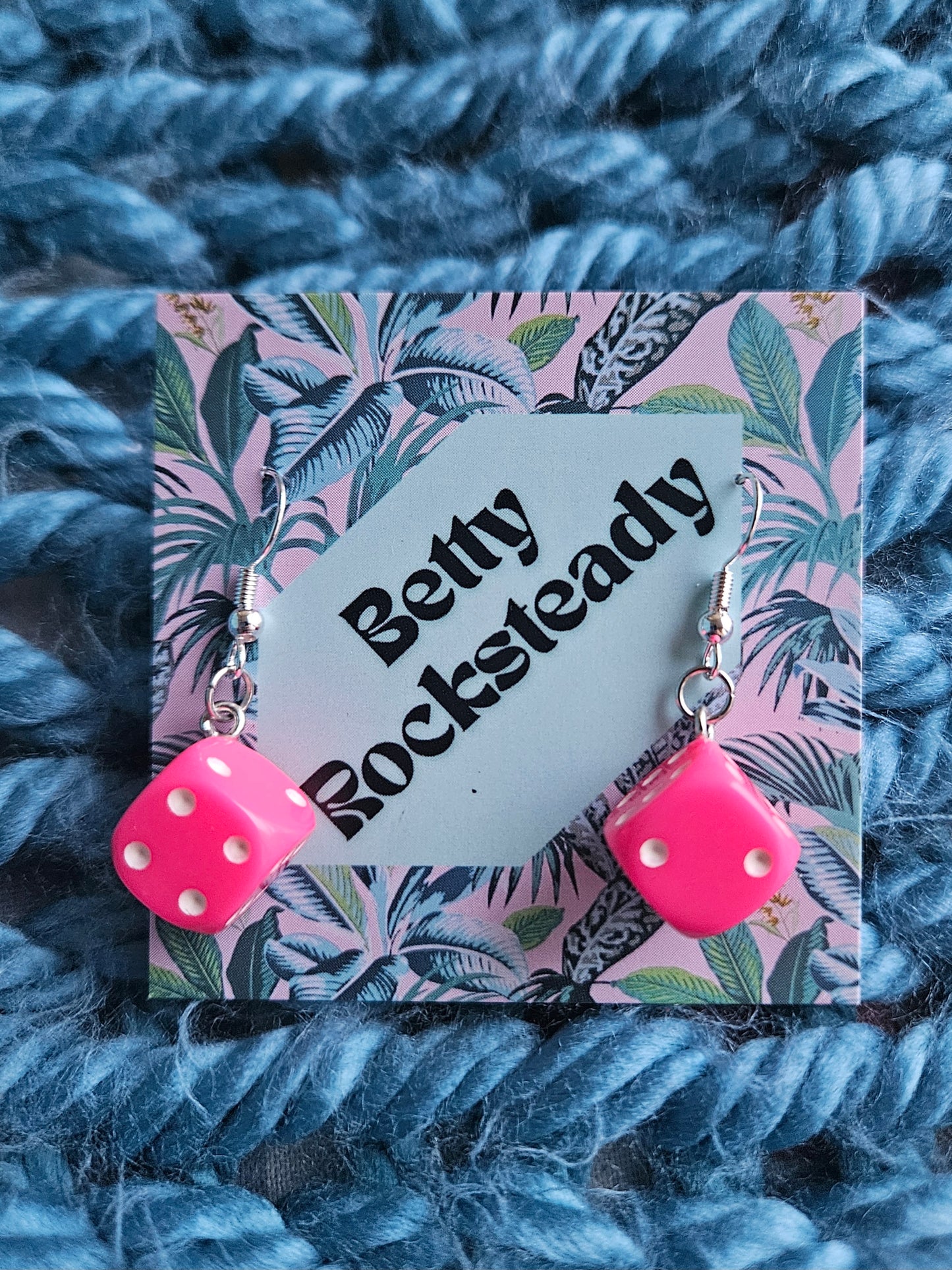 Single Dice Drop Earrings