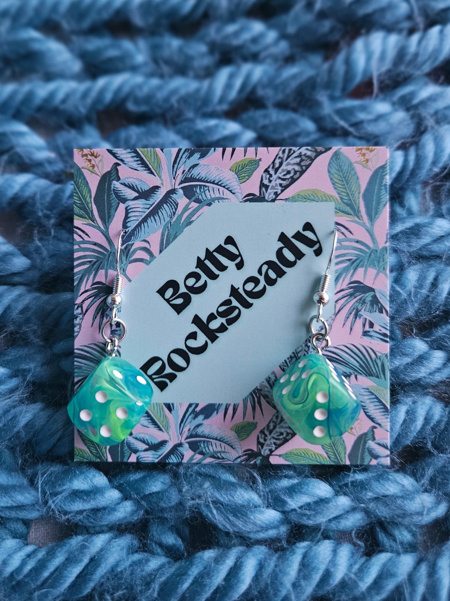 Single Dice Drop Earrings