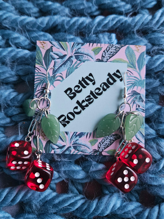 Cherry Dice Drop Earrings 2.0