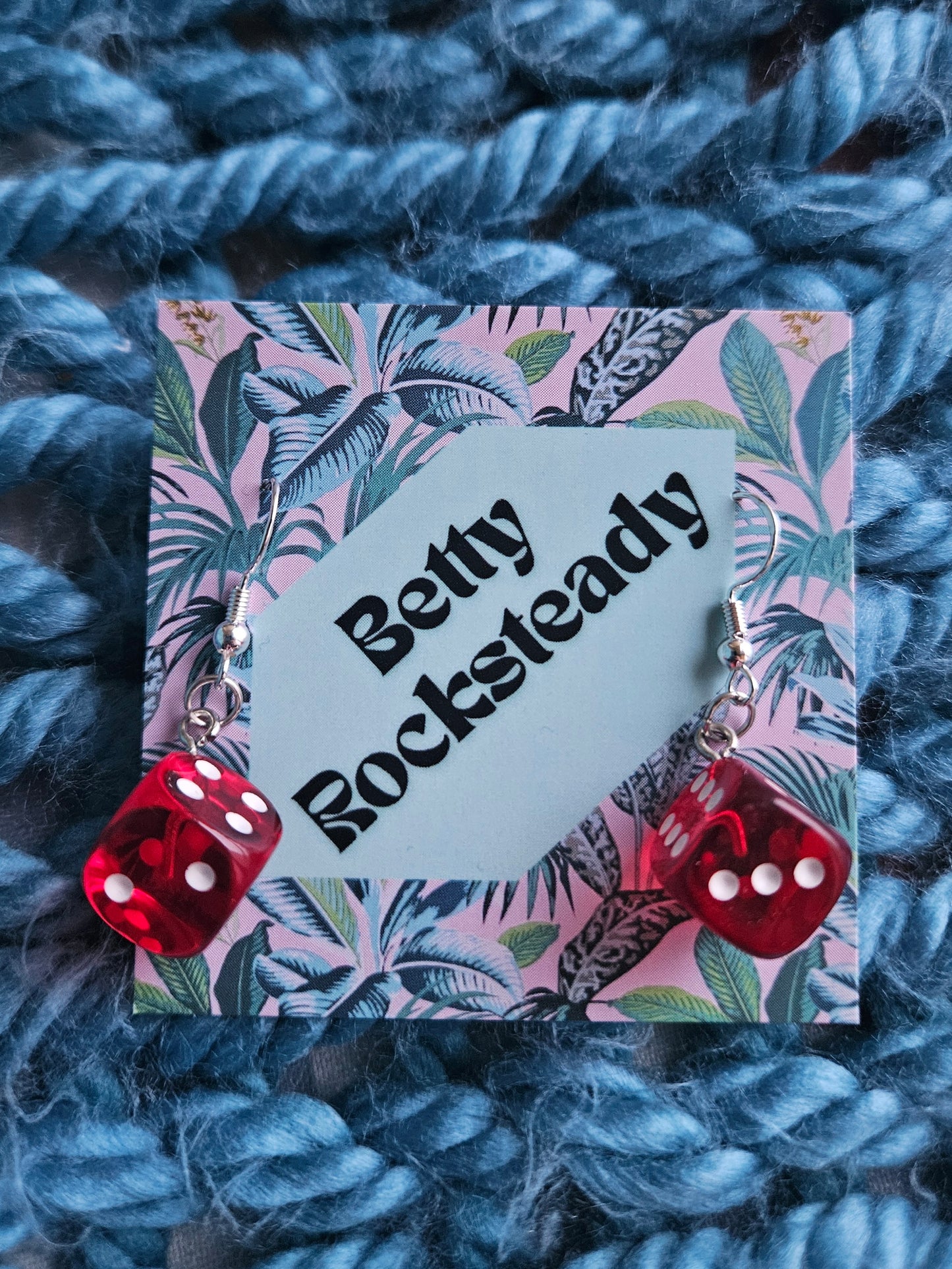 Single Dice Drop Earrings