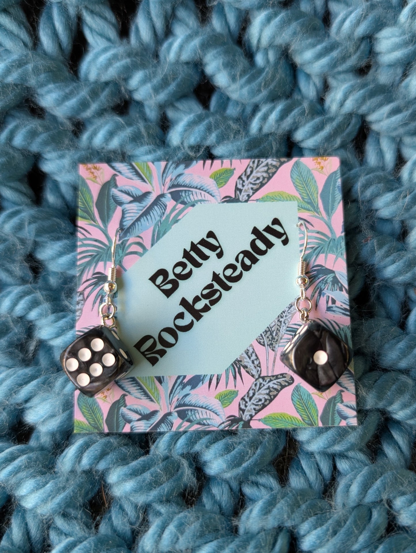 Single Dice Drop Earrings