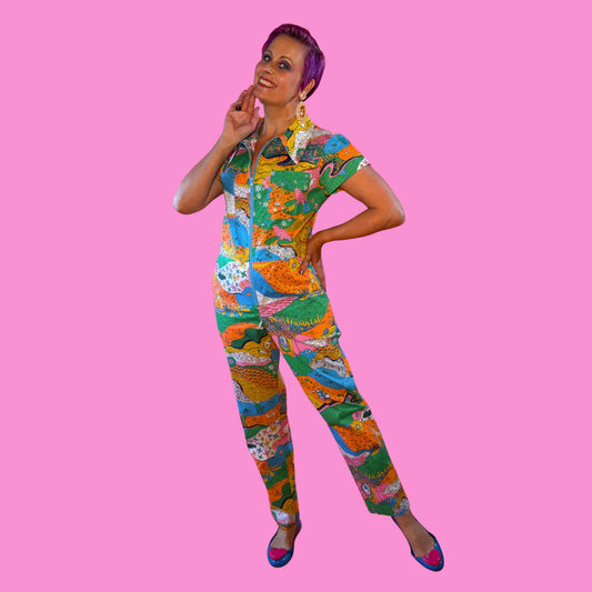 Landscape Jumpsuit in Rainbow