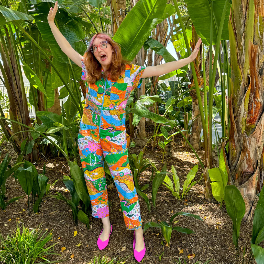 Landscape Jumpsuit in Rainbow
