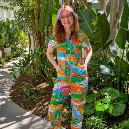 Landscape Jumpsuit in Rainbow