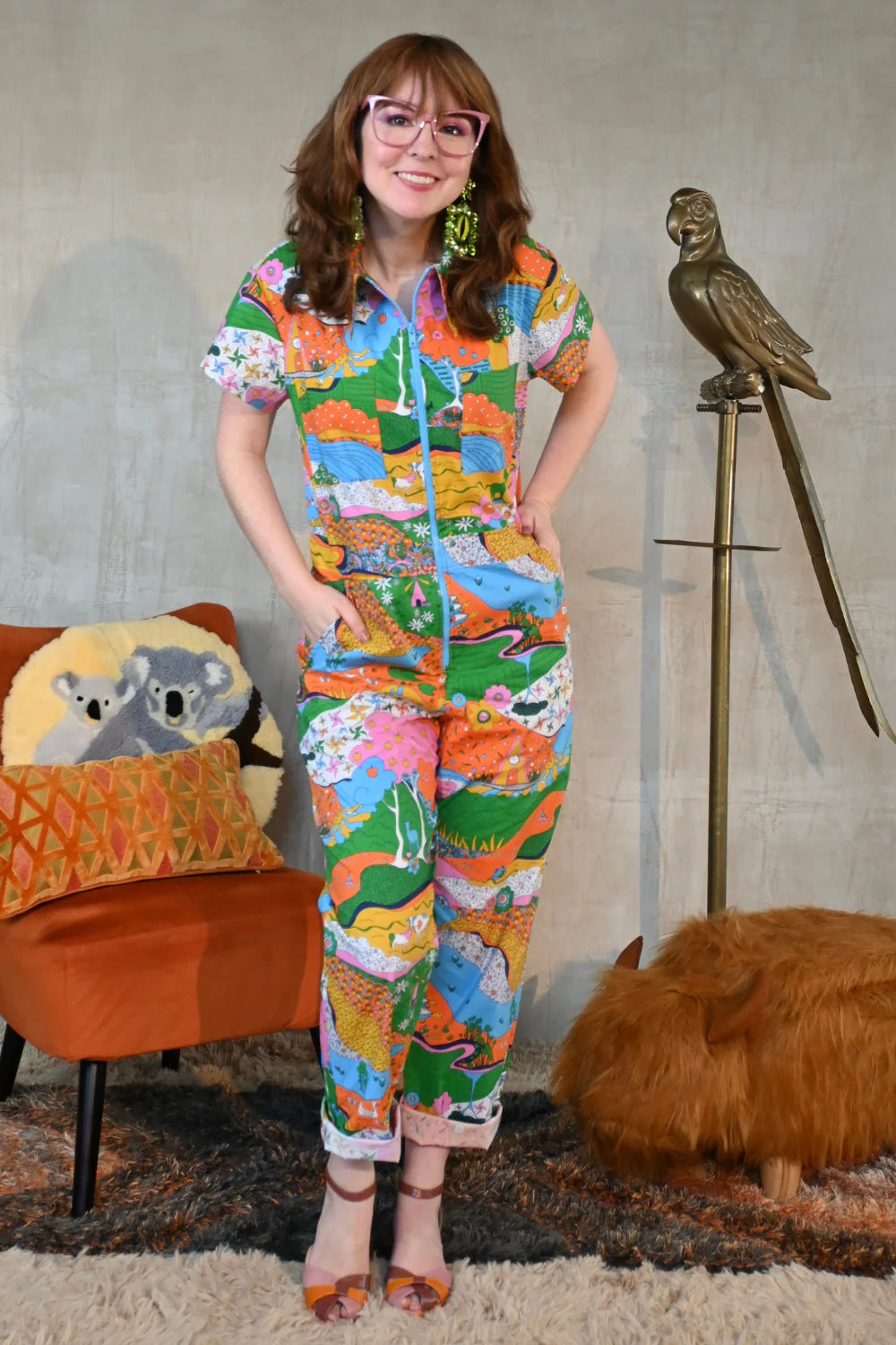 Landscape Jumpsuit in Rainbow