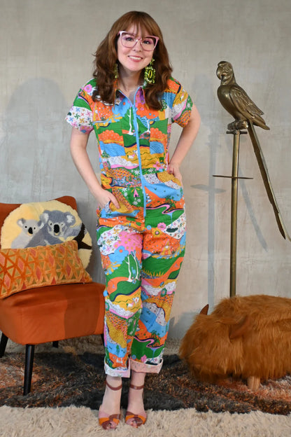 Landscape Jumpsuit in Rainbow