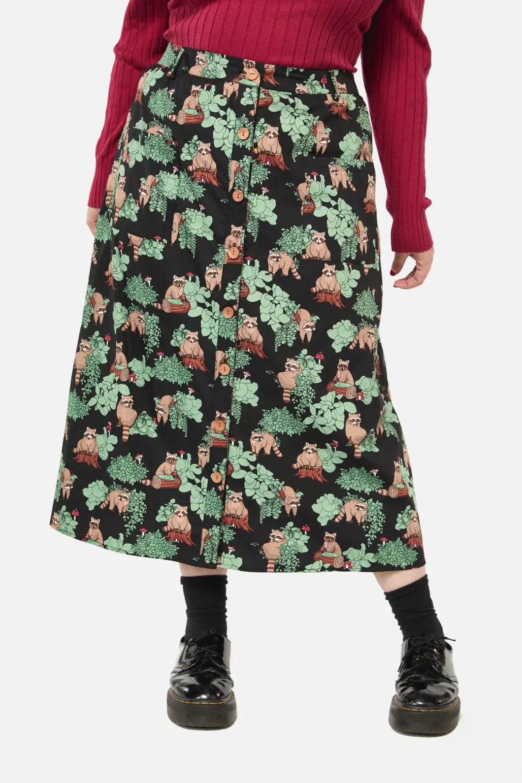 Haus of Raccoon Midi Skirt - one left! Size 3XL