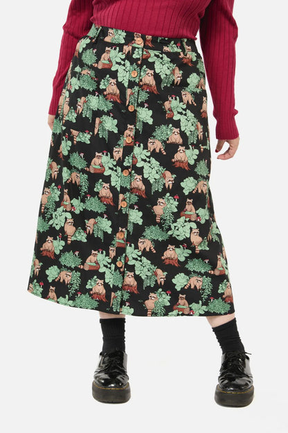 Haus of Raccoon Midi Skirt - one left! Size 3XL