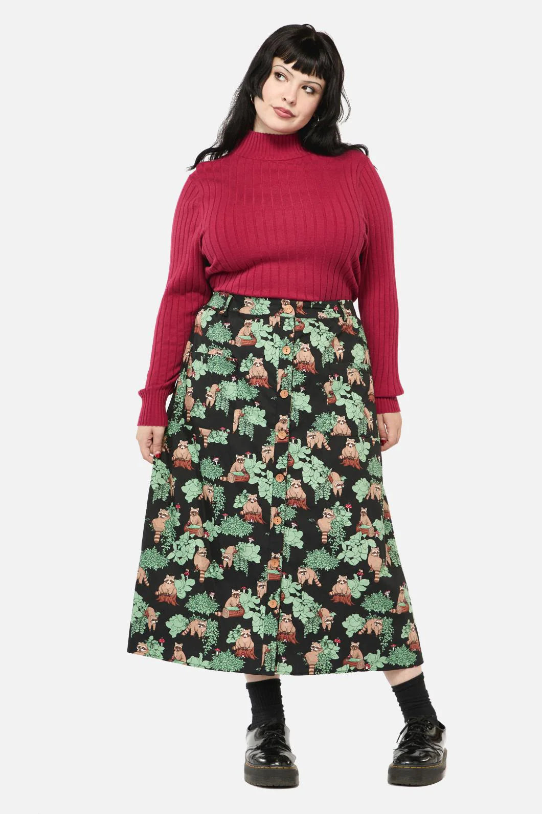 Haus of Raccoon Midi Skirt - one left! Size 3XL