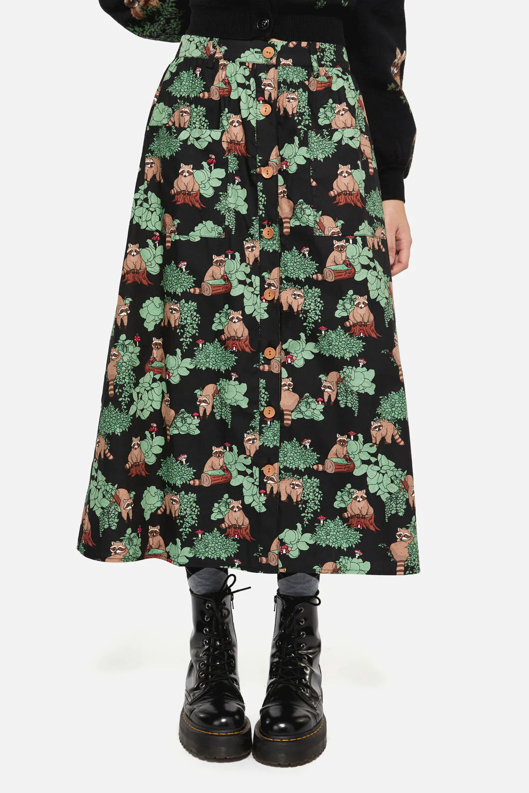 Haus of Raccoon Midi Skirt - one left! Size 3XL