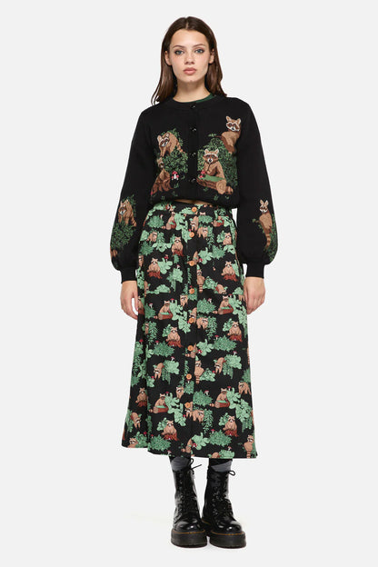 Haus of Raccoon Midi Skirt - one left! Size 3XL