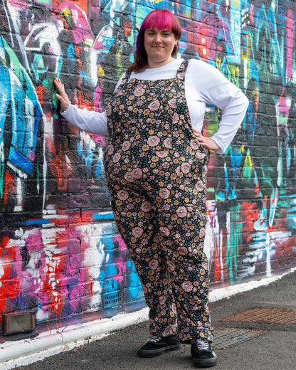 Eye Spy Floral Stretch Dungarees