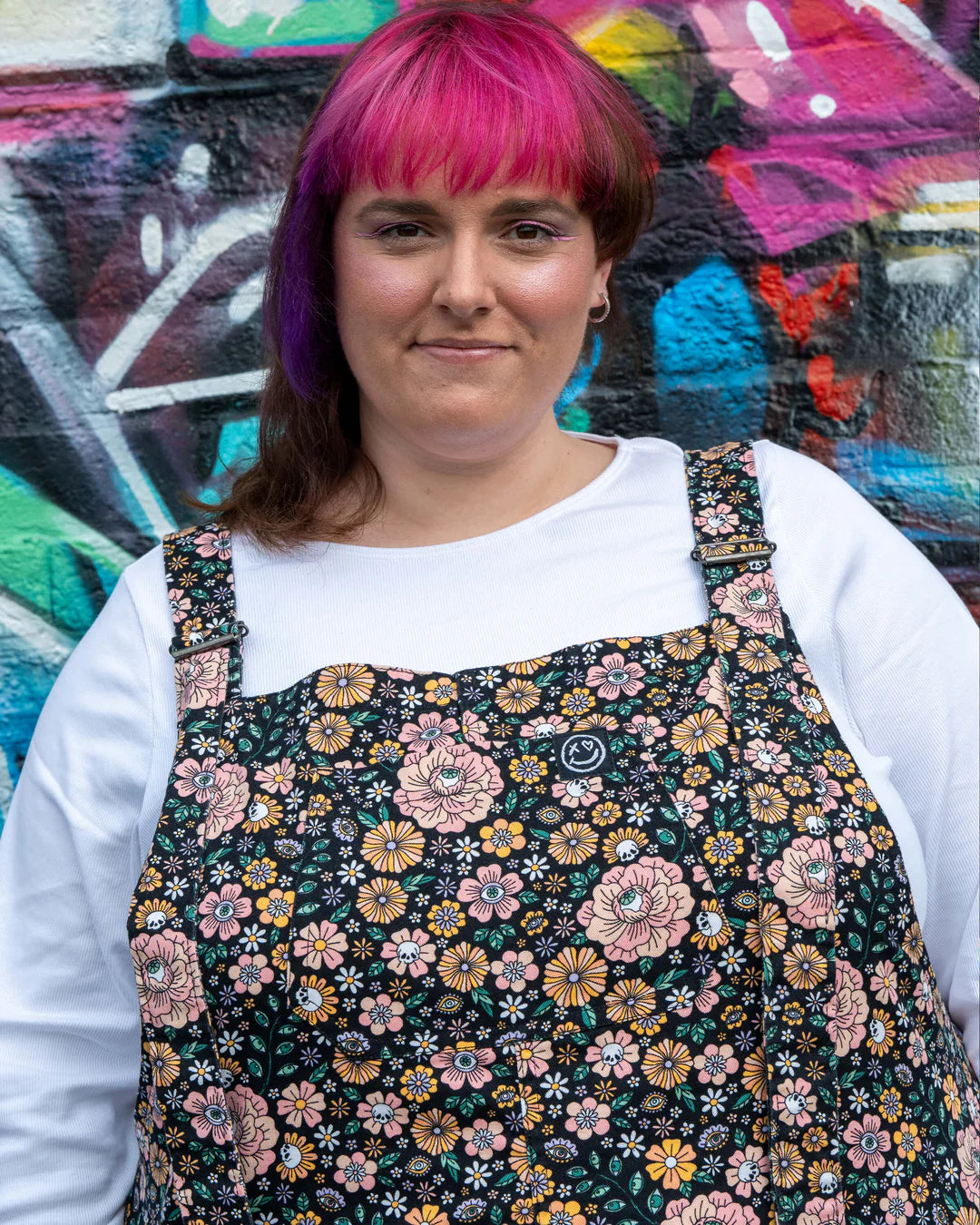 Eye Spy Floral Stretch Dungarees