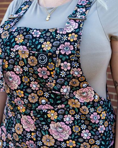 Eye Spy Floral Stretch Dungarees