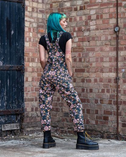 Eye Spy Floral Stretch Dungarees