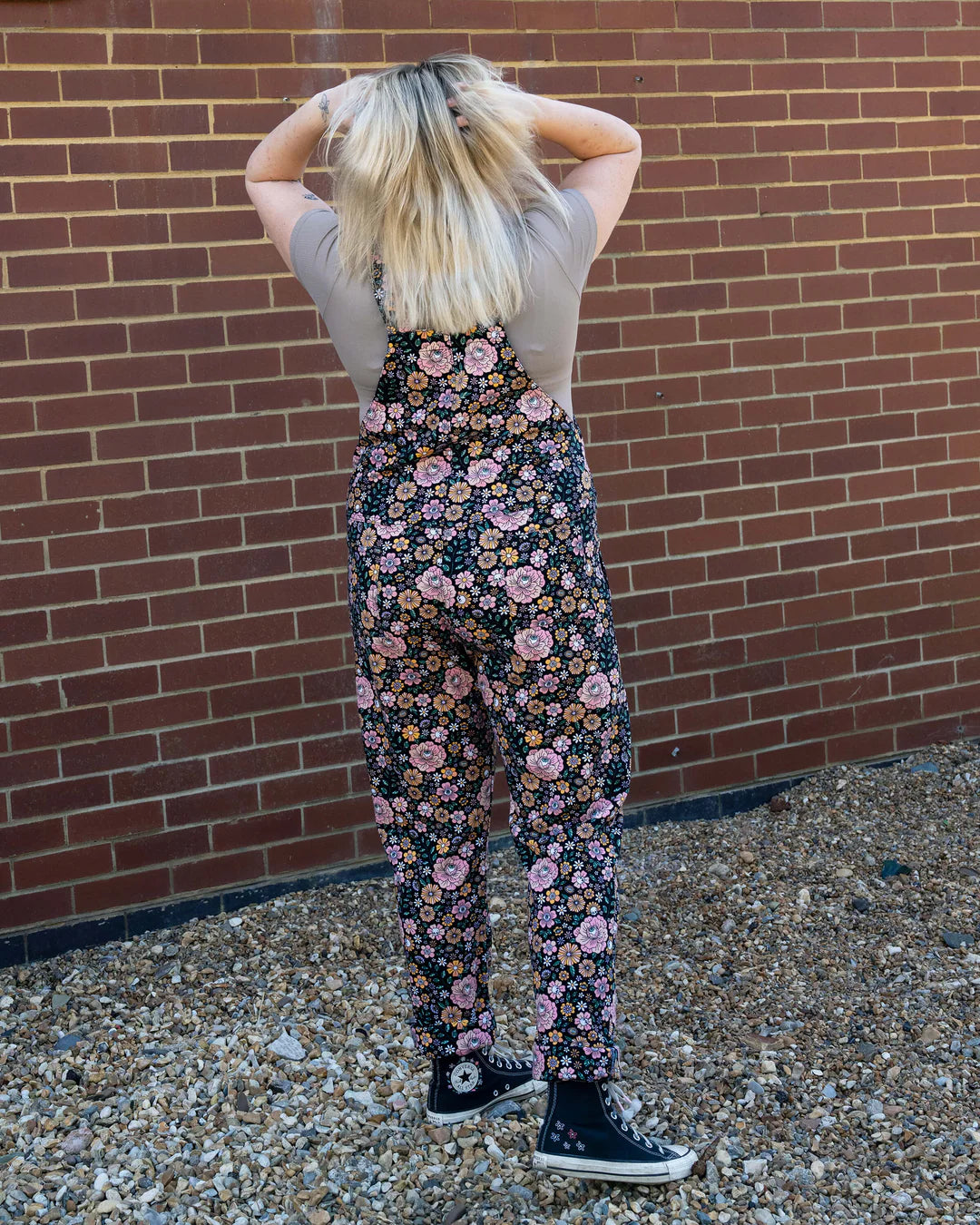 Eye Spy Floral Stretch Dungarees