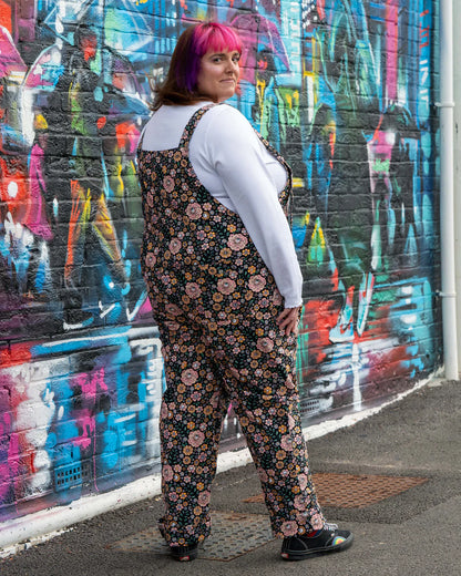 Eye Spy Floral Stretch Dungarees
