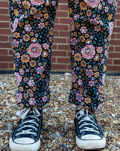 Eye Spy Floral Stretch Dungarees