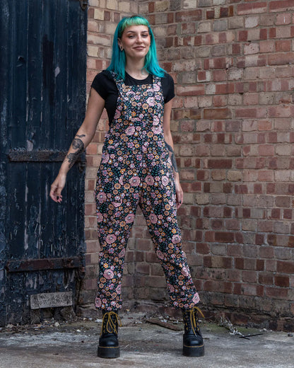 Eye Spy Floral Stretch Dungarees