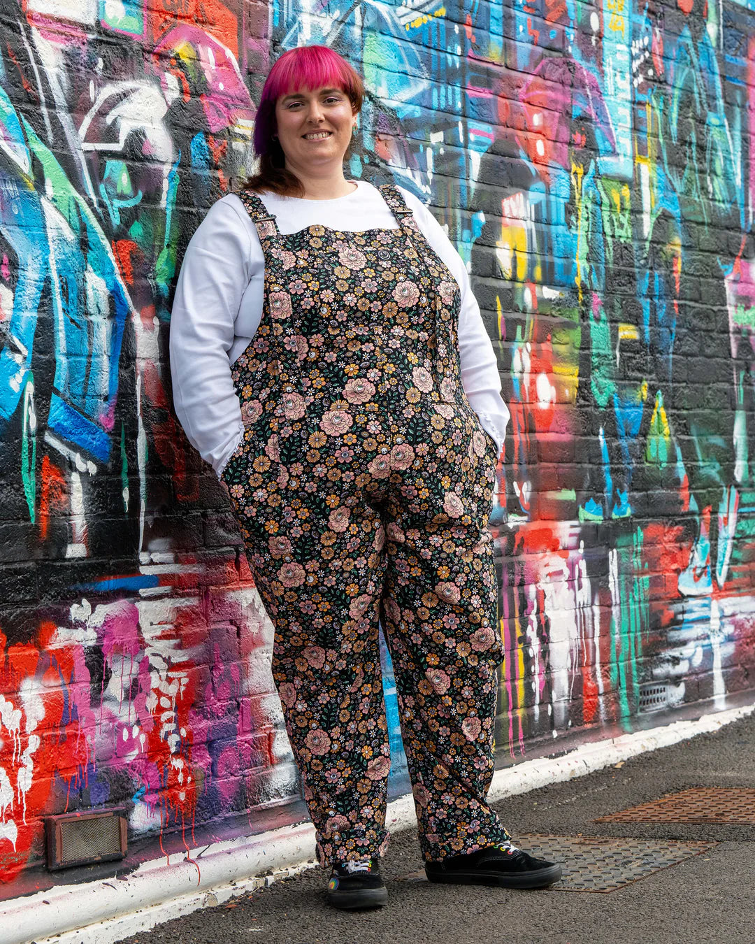 Eye Spy Floral Stretch Dungarees