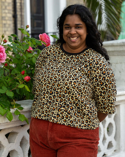Classic Leopard Cropped Boxy Tee