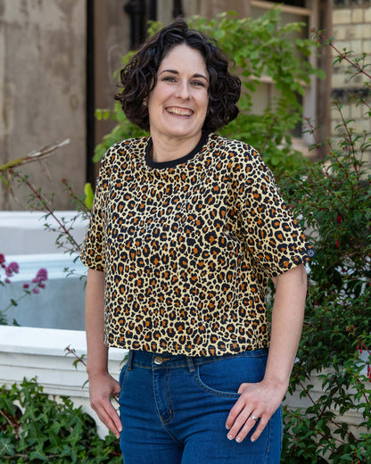Classic Leopard Cropped Boxy Tee