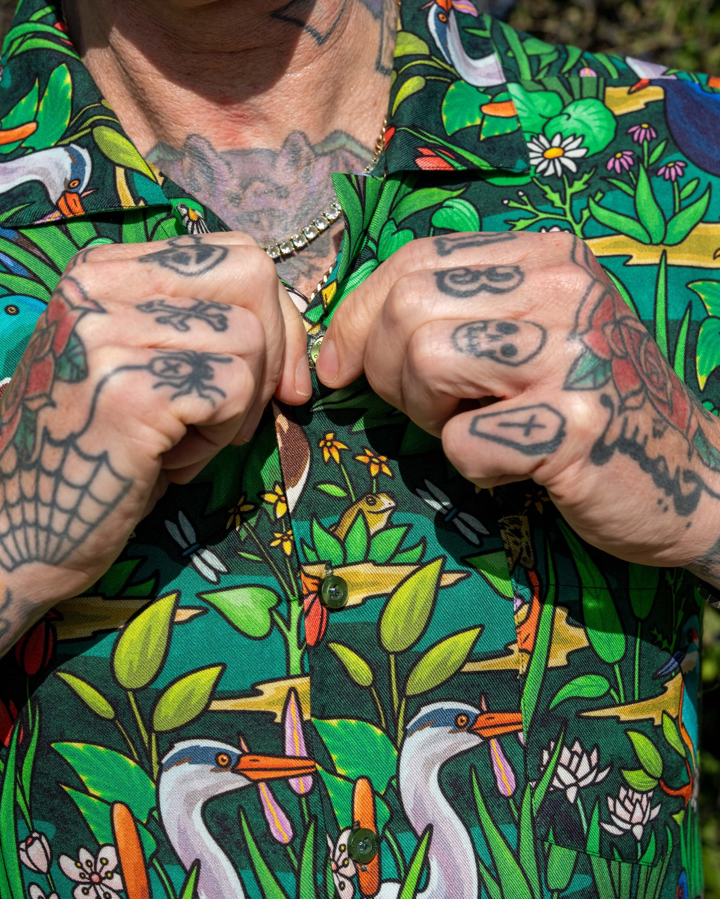 Pond Birds Resort Shirt