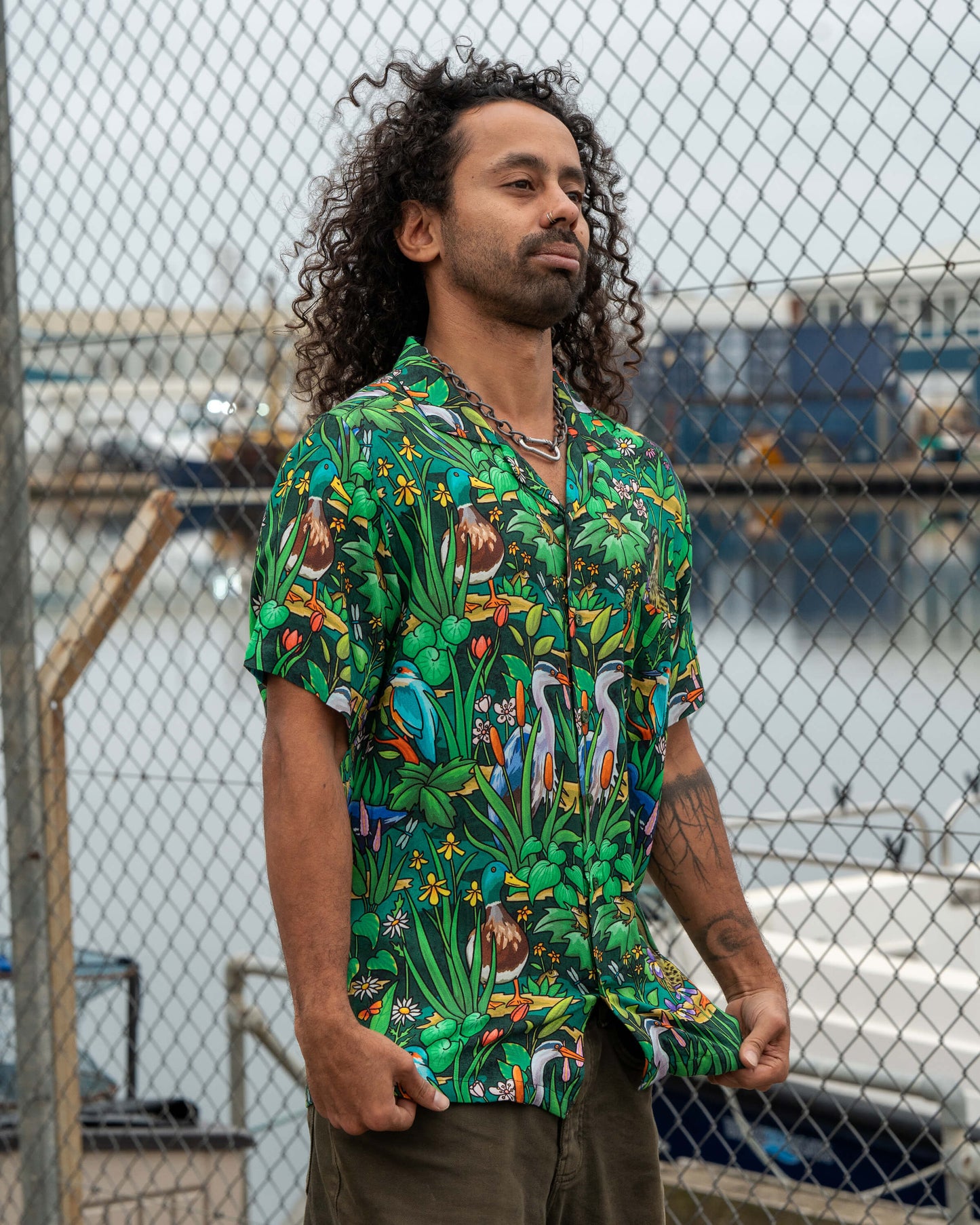 Pond Birds Resort Shirt